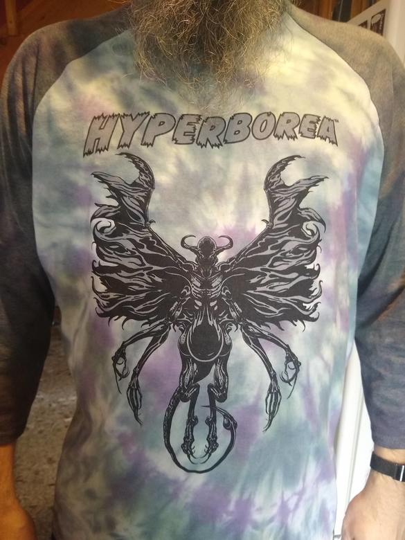 tie dyed shirt of Hyperborean Night Gaunt, front view